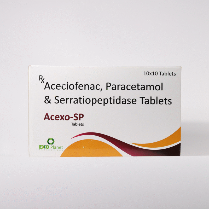 Aceclofenac Paracetamol & Serratiopeptidase Tablets