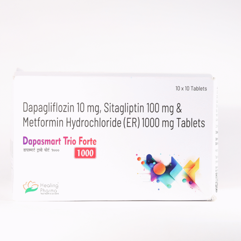 Dapagliflozin 10mg, Sitagliptin 100mg & Metformin Hydrochloride (ER) 1000mg Tablets
