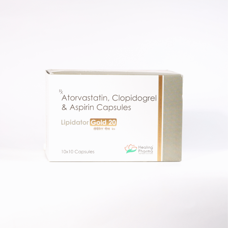 Atorvastatin, Clopidogrel & Aspirin Capsules (20/75/75 mg)